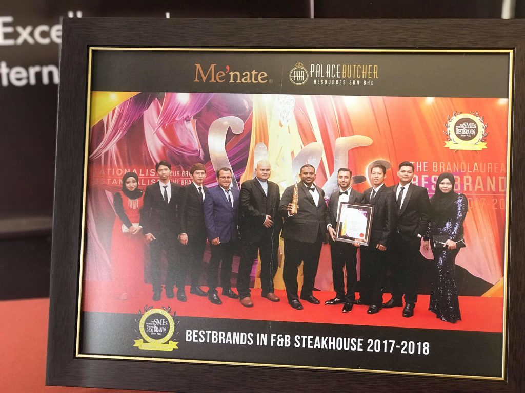 Anugerah yang diterima oleh Restoran Me'Nate