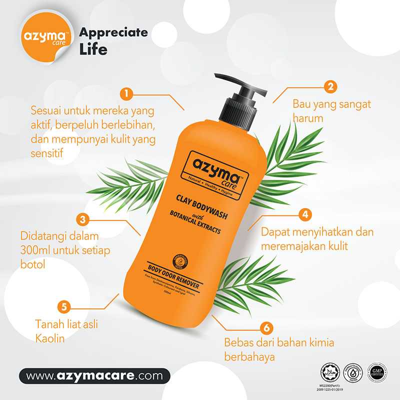 Azymacare Clay Body Wash