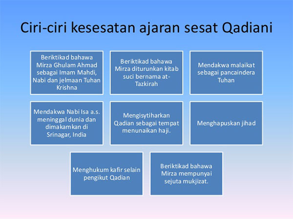 Ajaran Qadiani Sesat